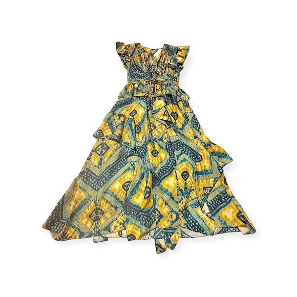 Ulla Johnson Avia Dress,  Silk floral Midi Dress Constellation, 0, New with Tag - Picture 6 of 16